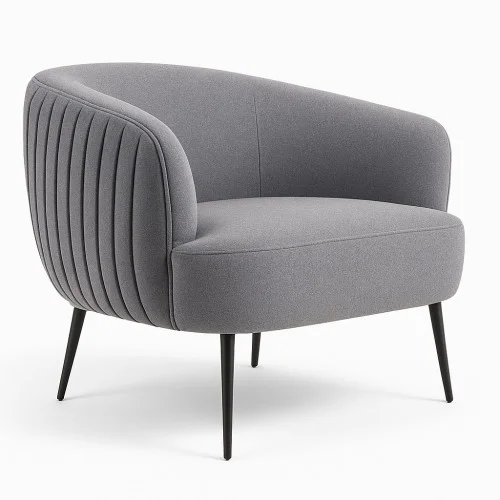 Fauteuil Tissus Gris