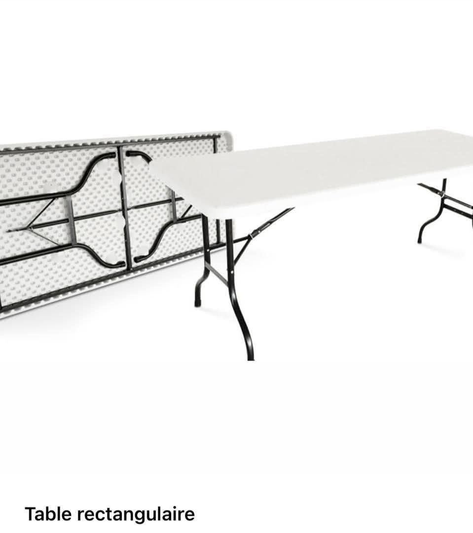 Table rectangulaire